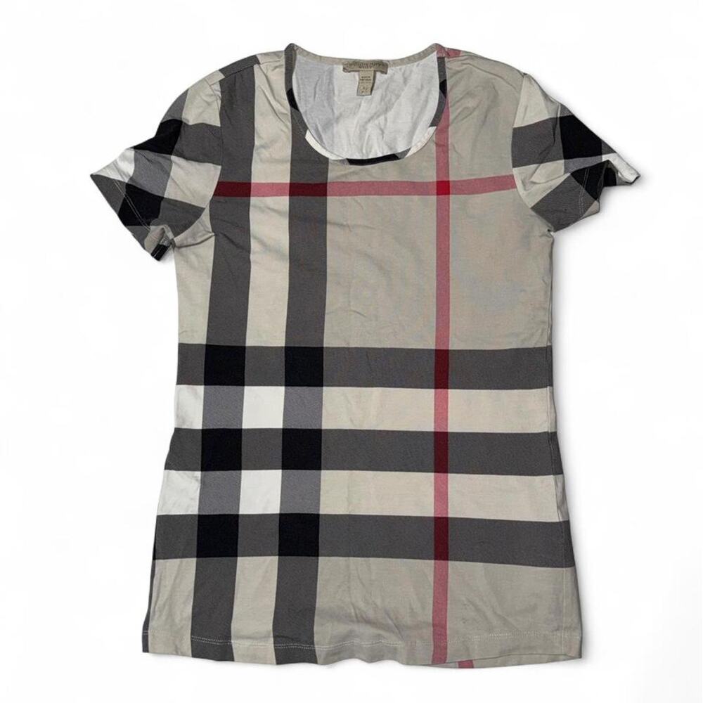 Burberry Brit Classic Mega Check Cotton Top Size S